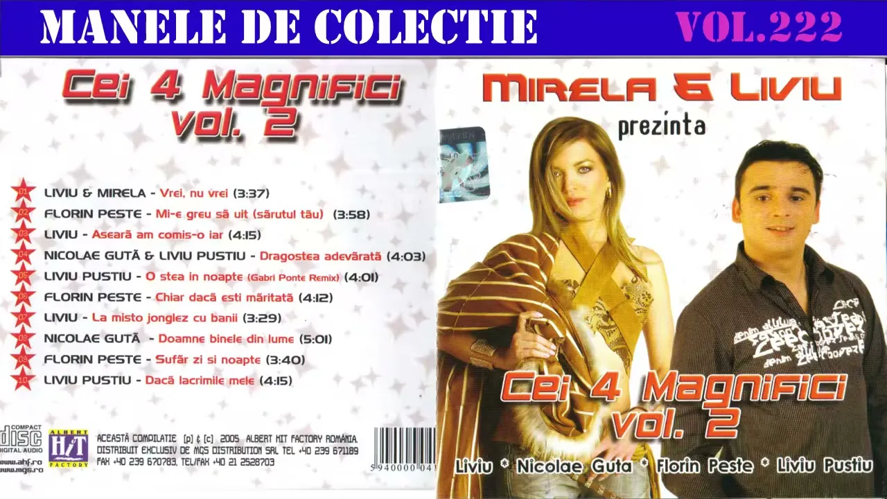 Manele vechi de colectie - Cei 4 magnifici vol.2 (2005)