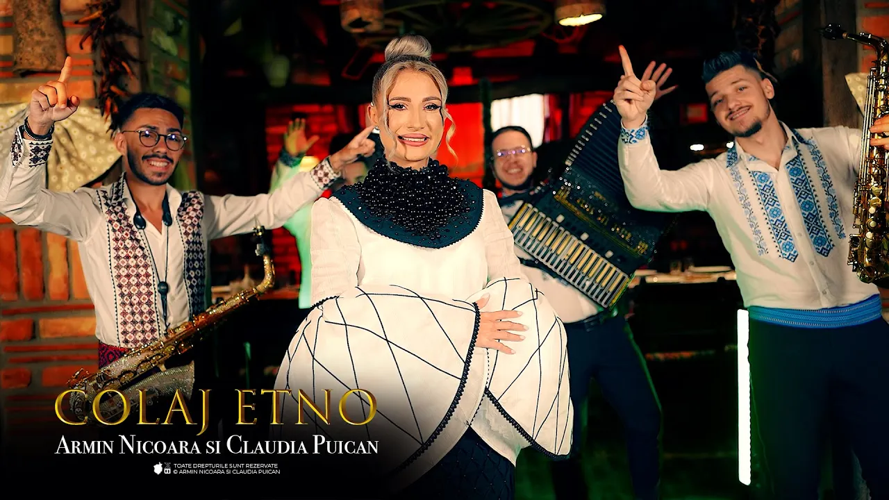 Claudia Puican si Armin Nicoara - Sus paharu' la multi ani (Colaj Etno 2023)