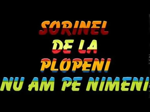 SORINEL DE LA PLOPENI - NU AM PE NIMENII